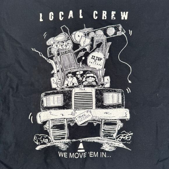 Vintage 1990 ZZ Top Local Crew T-ShirtNice Man TagRecycler Tour